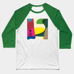 Abstract Background With Geometric Shapes Baseball T-Shirt